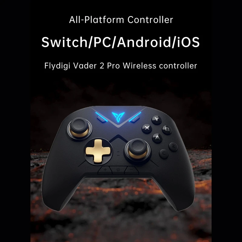 

Flydigi Vader 2 Wireless Gamepad Game Controller 3-gear Vibration 2.4G Wireless Bluetooth-compatible Connection
