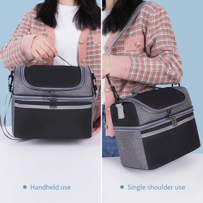 Lunch Box for Men Outdoor Heavy Duty Lunch Bags Work Leakproof Insulated Durable Thermal Cooler Bag Meal Camping Picnic - 3