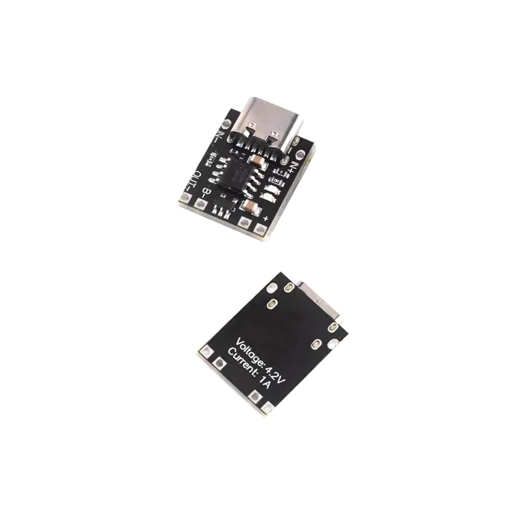 Power Supply Module Ultra-Small Lithium Battery Charging Panel DC 5V 1A Ternary Lithium Battery 3.7V4.2V Charger Type-C Protection Board