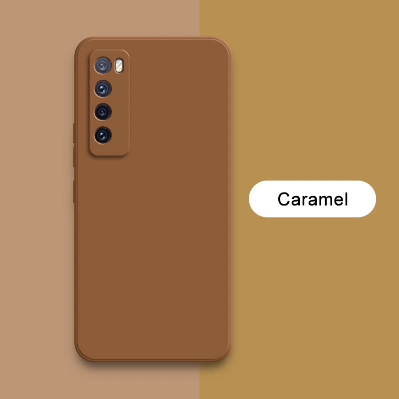 Premium Shockproof Square Liquid Soft Silicone Phone Case