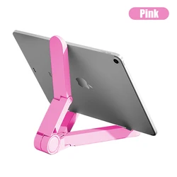 Portable Foldable Tablet and Phone Desktop Holder (Pink)