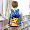 3Pcs Kids Backpack for Boys, 16" Lion Bookbag with Lunch Box, School Backpacks Set for Elementary Preschool Kindergarten 5