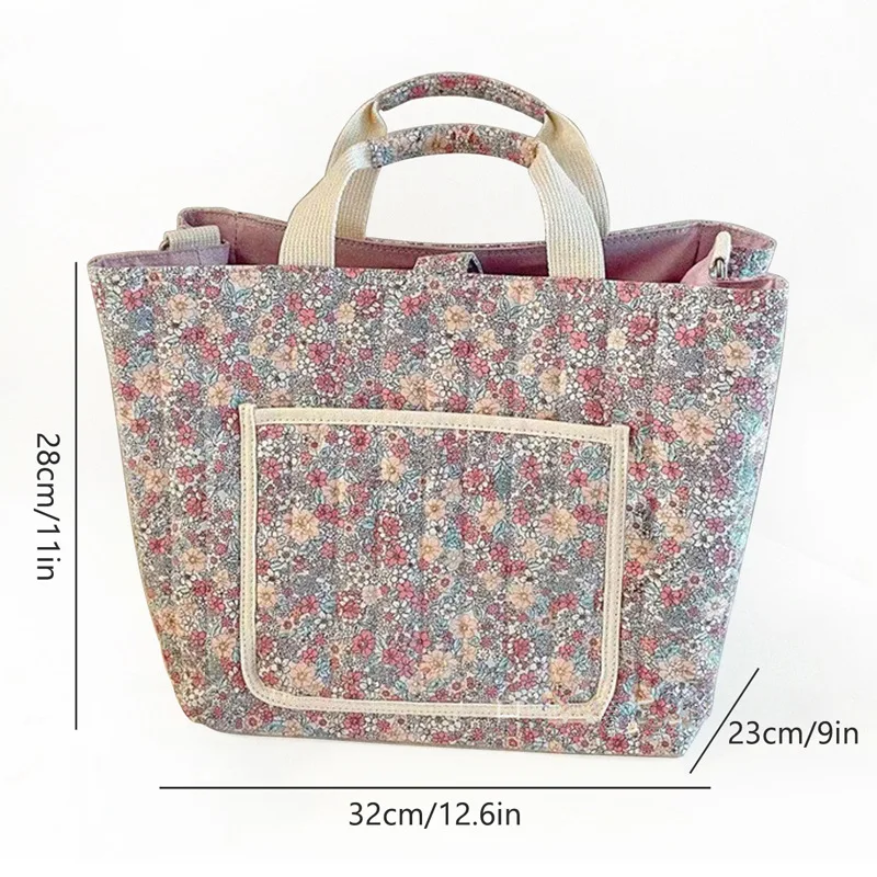 Korean Ins Floral Mommy Bag Large Capacity Multifunctional Lightweight Diaper Tote for Moms Essentials Shoulder Bag 핸드백