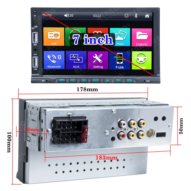 X-REAKO 1 Din Car Radio 7 6