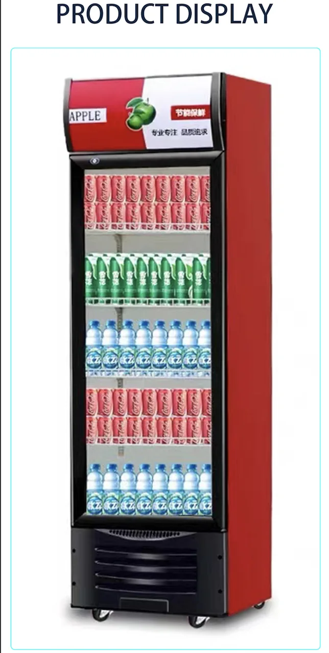 280L White Commercial Display Beer Storage Supermarket Fridge Refrigerator