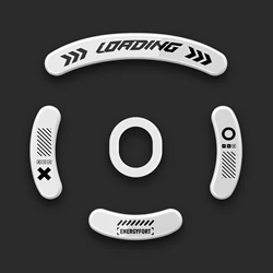 Ultra-Smooth Polished Mouse Feet Skates - Fast, Durable, and Long-Lasting Surface (White)