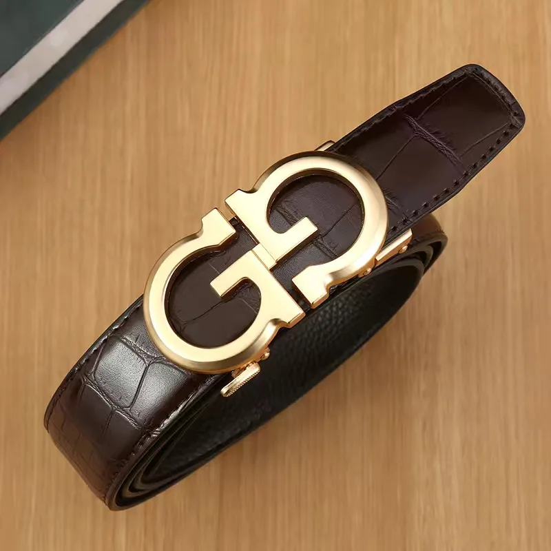 New High Quality Luxury Brand Leather Belt Designer Belts Men Pin Buckle  Black Business Trouser Strap Cinturones Hombre Cinto - Price history &  Review, AliExpress Seller - Jayden-Jessie Good Products Store