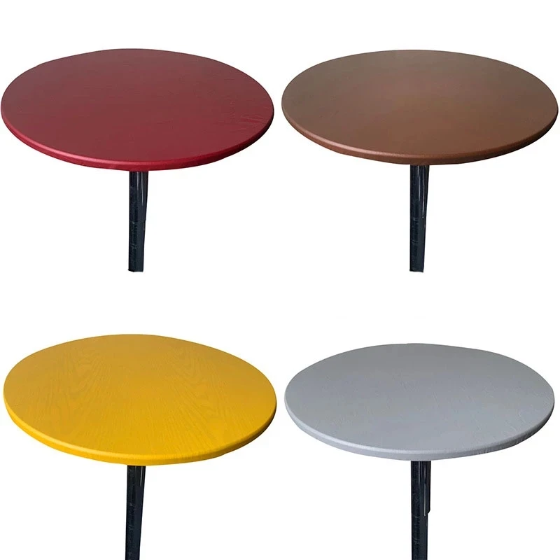 

Водонепроницаемая круглая скатерть из полиэстера, скатерть для обеденного стола из нетканого материала с эластичным боковым покрытием, за...