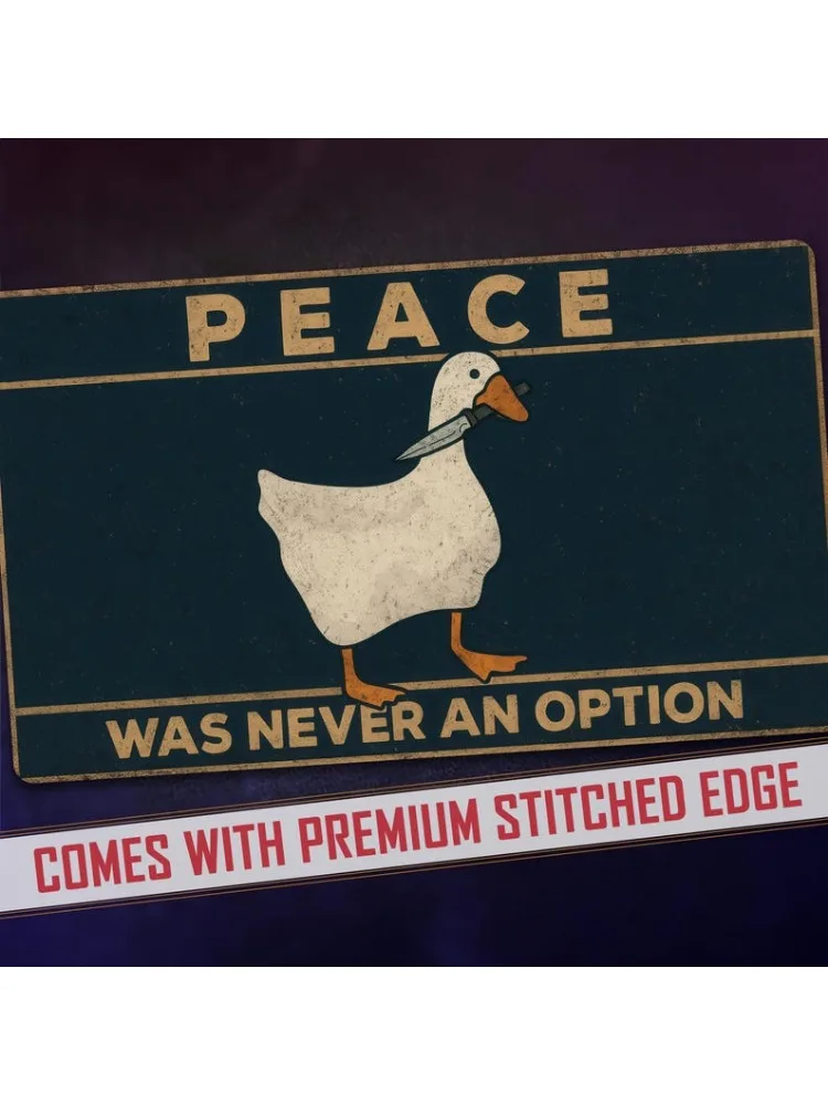 Playmat Peace Was Never An Option Parody Fan Art 24×14 Inches Gaming Funny Card Game Accessory Custom Deck Mat keyboard Mat - 6