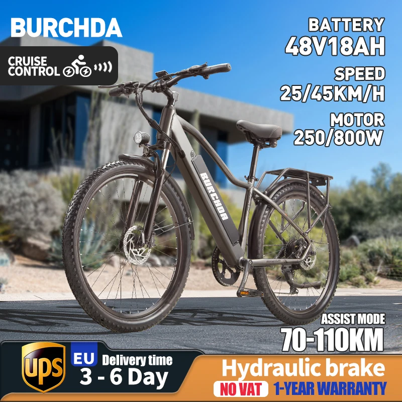 Jinghma Bicicletta Elettrica Rx70 Bici Elettrica Trekking Batteria 27,5 Cst * 2.8 18Ah Gamma 100Km Bici Elettrica Mountain Portapacchi Posteriore Shim