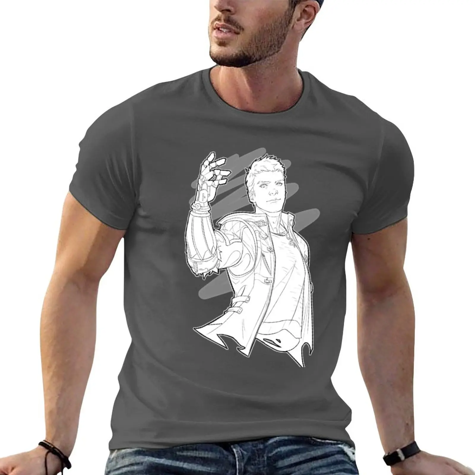 

Gerbera T-shirt vintage quick-drying sweat men clothings