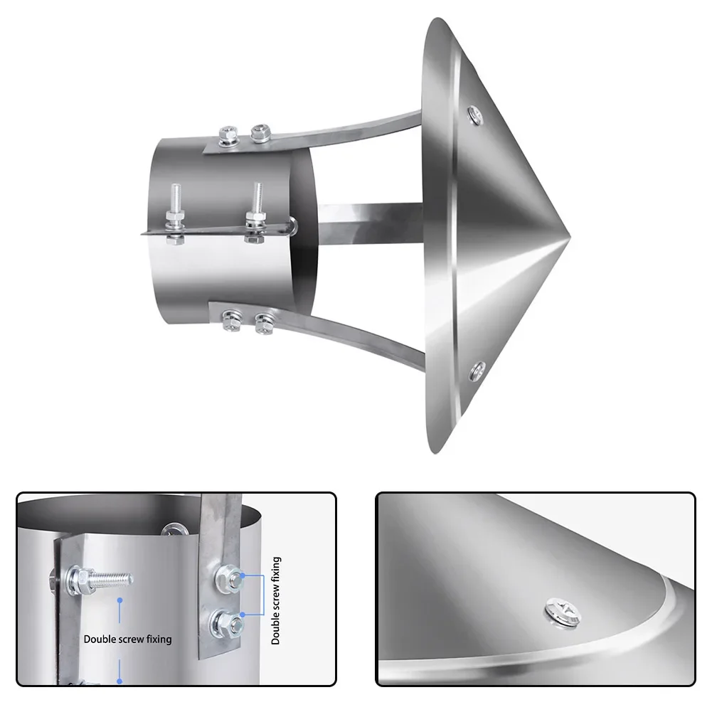 304 Stainless Steel Cap Fireplace Rain Hat Fireplace Accessory Effective Rain Protection High-quality Material
