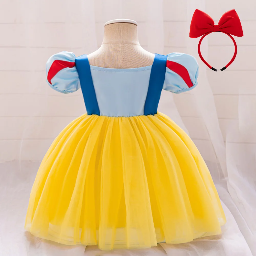 Disfraz de princesa Blancanieves para niñas, vestido de princesa para niñas  pequeñas, vestido tutú de tul con mangas abullonadas, disfraces de bautismo  y cumpleaños para niños - AliExpress, image size:1000x1000