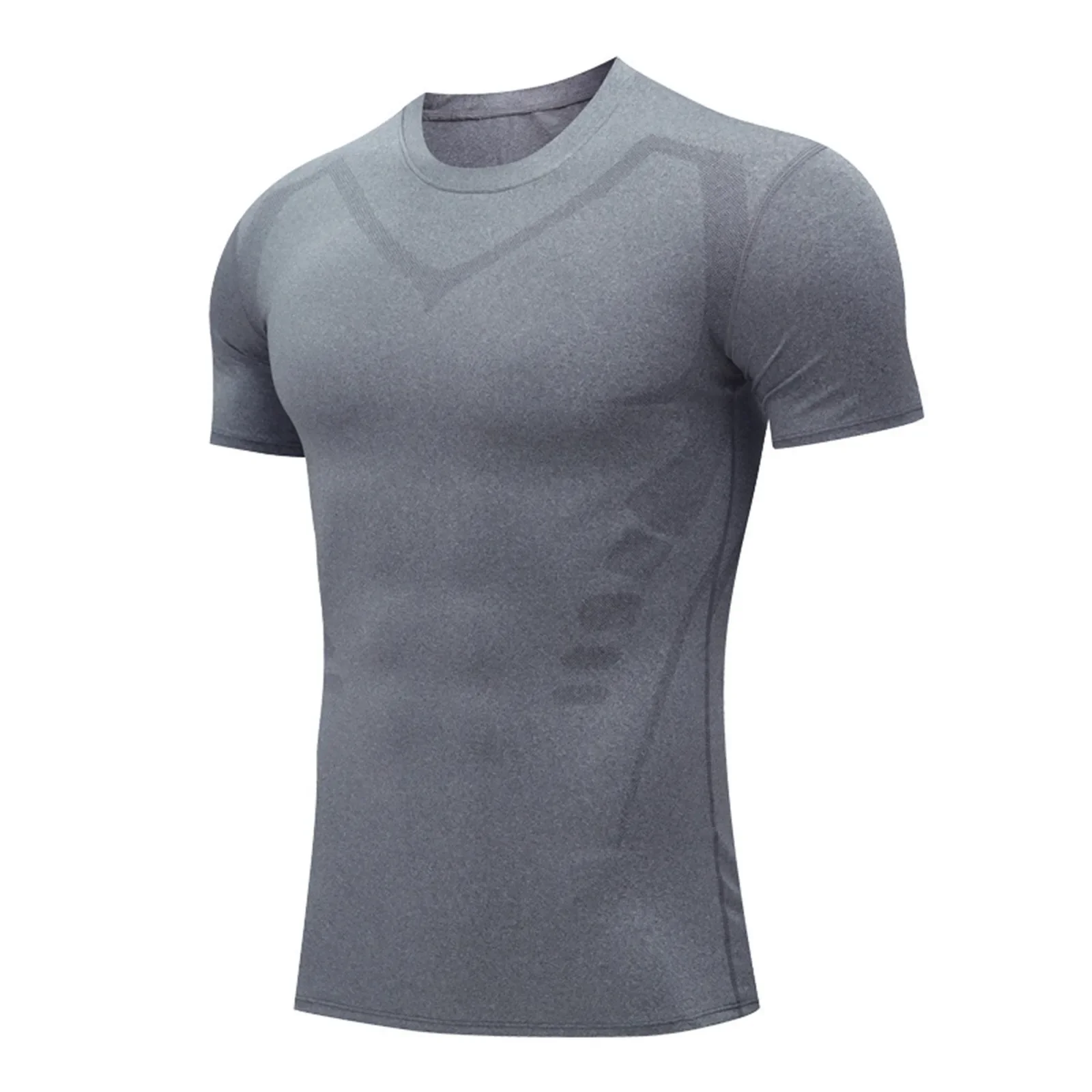thumbnail image 1 of Ropa de bicicleta de primera capa para hombre, camiseta Interior deportiva para ciclismo, camisetas de compresión, manga corta para correr y Fitness, 1 of 5