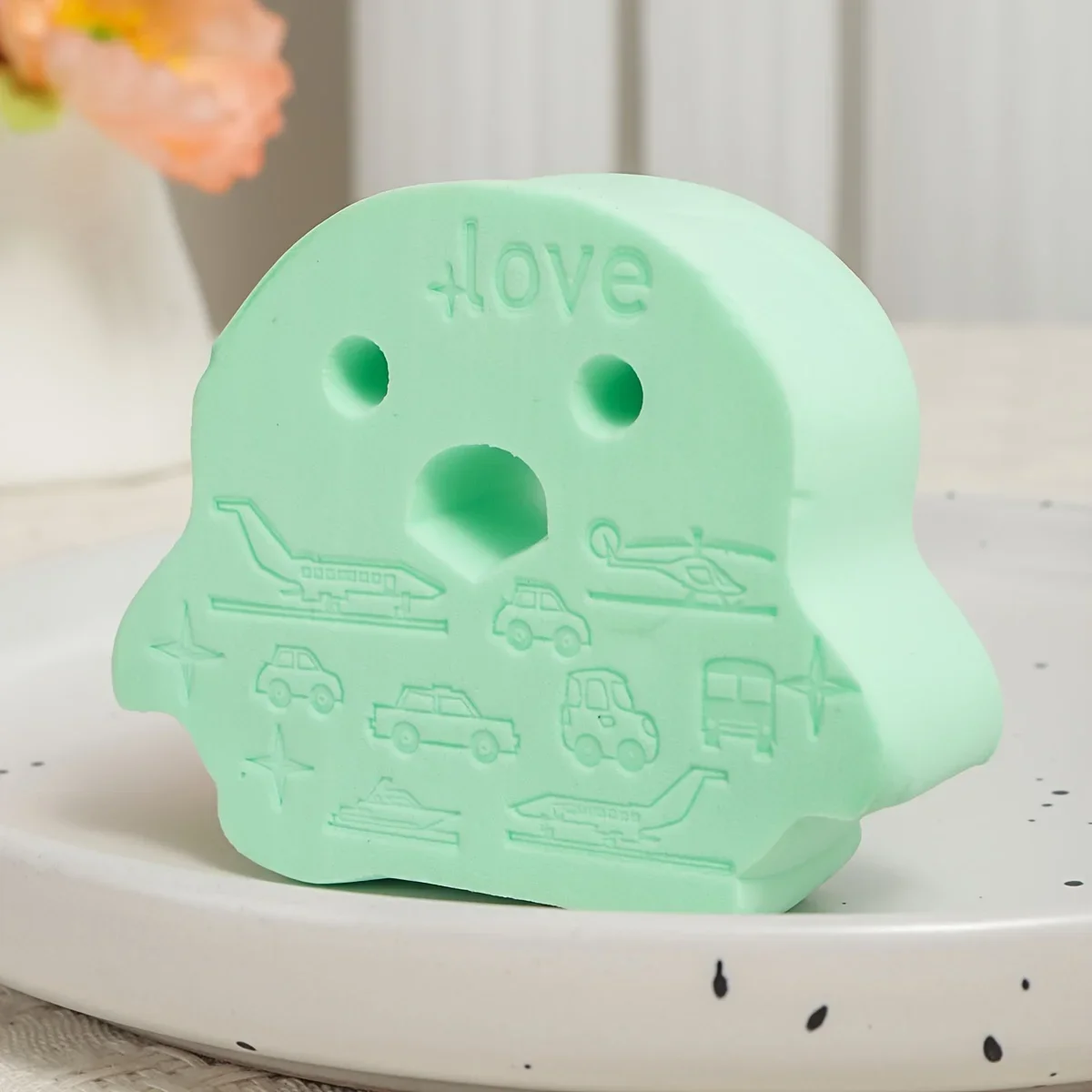 Green Exfoliating Sponge Bath Brush