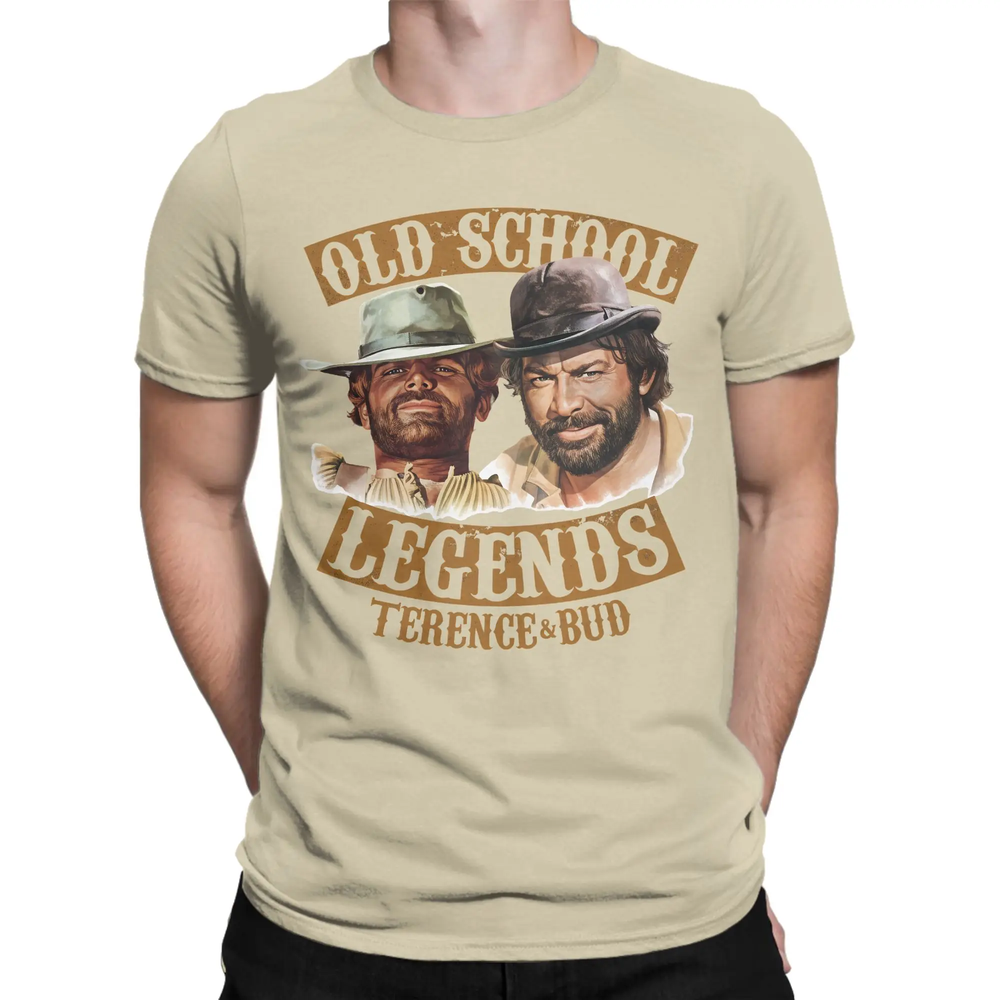 Bud Spencer Banana Joe 1982 T-Shirt Herren-Baumwollkleidung Retro Legend Terence Rundhalsausschnitt Kurzarm