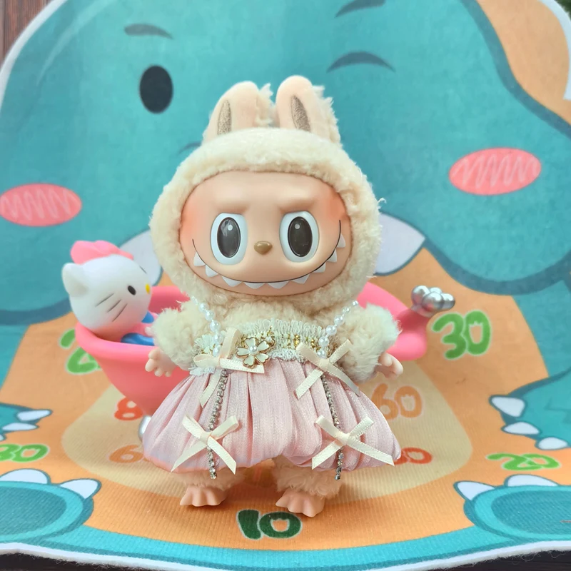 17cm Cute Mini Plush Doll'S Clothes Outfit Accessories For Korea Kpop Exo Labubu Idol Dolls Princess Dress Clothing Diy Kid Gift 4