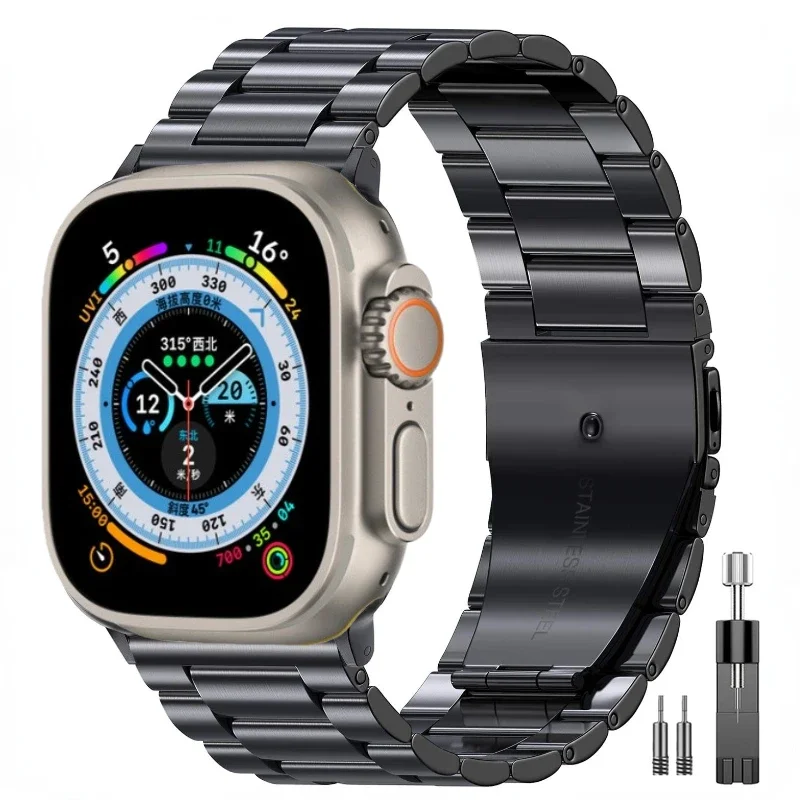 Premium Stainless Steel Metal Watch Strap - Elegant and Durable Wristband