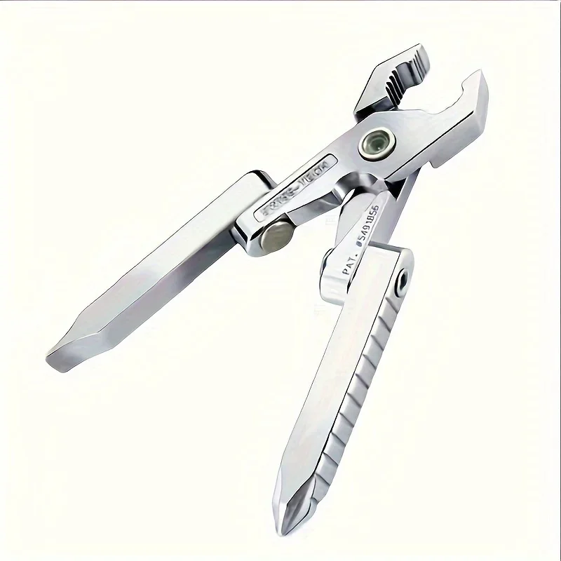 EDC 6-In-1 Portable Foldable Mini Pliers Multifunctional Outdoor Survival Clamp Tool Camping Equipment Pocket Accessories