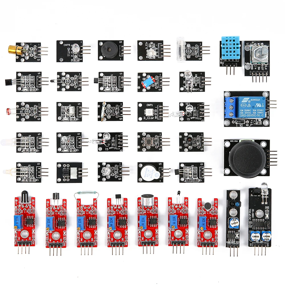 Kit Moduli Sensore Kuongshun 37 Con Tutorial Compatibile Con Arduino Ide Uno R3 Mega Nano