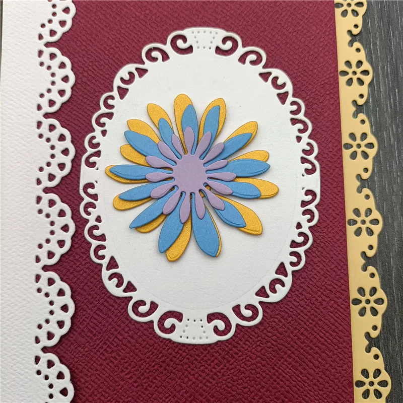 7pcs/Set Lace Cutting Die Scrapbooking Die DIY Album Paper Card Decorative Edge Frame Cut metal cutting dies die cutting plates letter cutting dies embossing cutting die scrapbook die cutter cutting dies