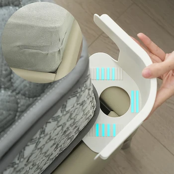 4 pezzi di fissaggio invisibile per lenzuolo e copriletto, clip per supporto lenzuolo per trapunta invisibile, copertura per trapunta singola, clip per cambio fisse antiscivolo 1