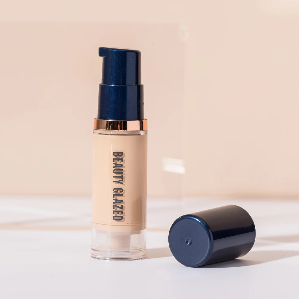 

Beauty Glazed Liquid Foundation Waterproof Face Eye Dark Circles Scars Acne Cover Cream Cosmetics Concealer Face Base Makeup 6ml