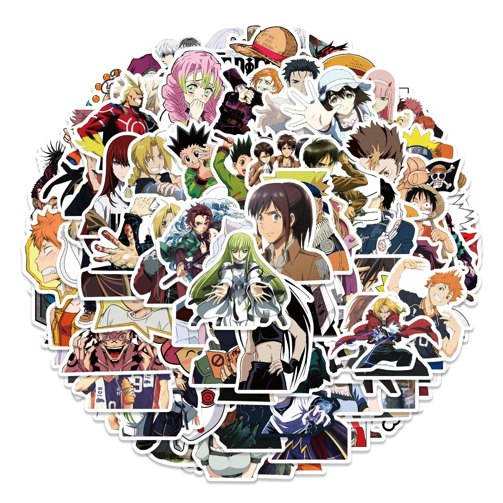 100PCS Mix Anime Stickers Waterproof DIY Graffiti Phone Laptop Luggage Guitar Notebook Cup Cartoon Stickers Kids Toy 2