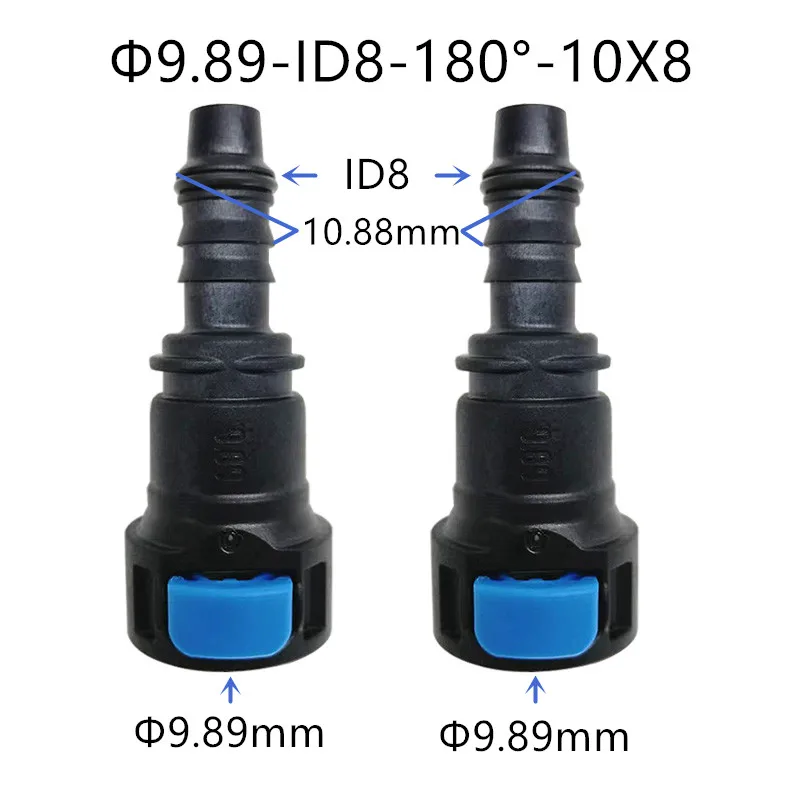 Conector Rápido De Línea De Combustible Curvo Id8 De 9,89 Pu | Cuotas Sin Interés