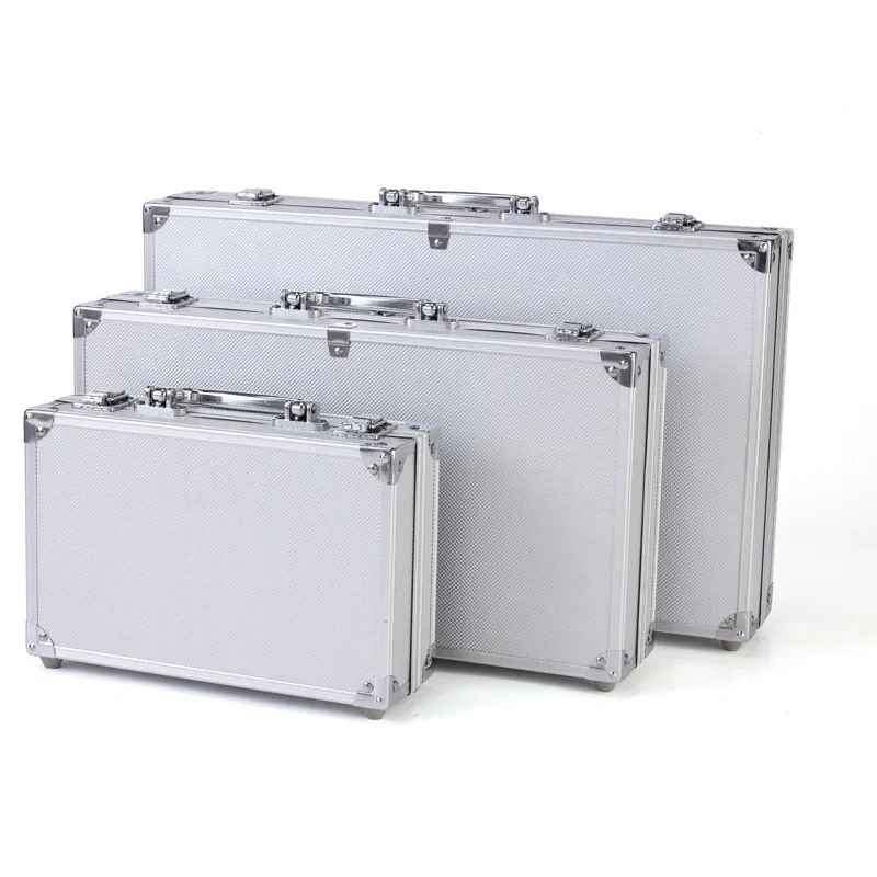 Aluminum Alloy Tool Box Household Suitcase Instrument Display Case Large Storage Box Aluminum