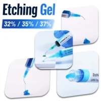 Gel de mordançage dentaire à l'acide phosphorique HV 32%/35%/37% Agent orthodontique pour collage par photopolymérisation avec aiguilles Qualité dentaire 1