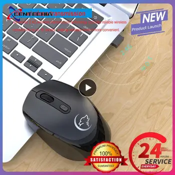 금속 무소음 무소음 클릭 광학 2400dpi 무선 마우스, 충전식 2 키 게이밍 마우스, 컴퓨터 노트북 PC용, 2.4G