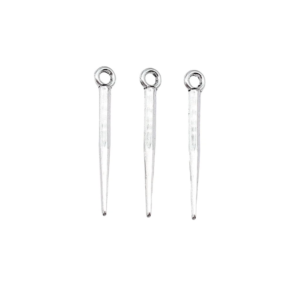 

20pcs/lot Pointed Awl Charms For Jewelry Making Phone Pendant