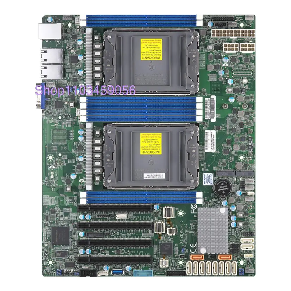 

ATX C621A LGA-4189 DDR4-3200MHz Dual-Way Server Motherboard 12XSATA 3 256GB For Supermicro X12DPL-i6