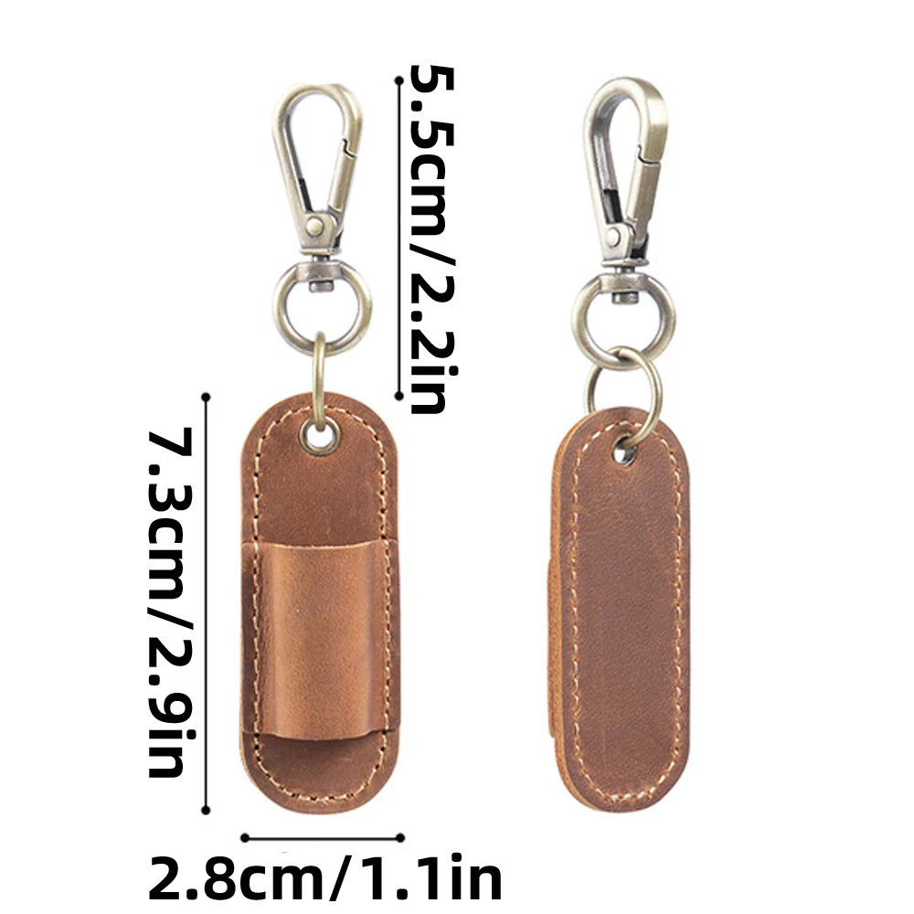 Compact Travel-Friendly Pen Holder with Keychain Attachment and Mini Pencil Case