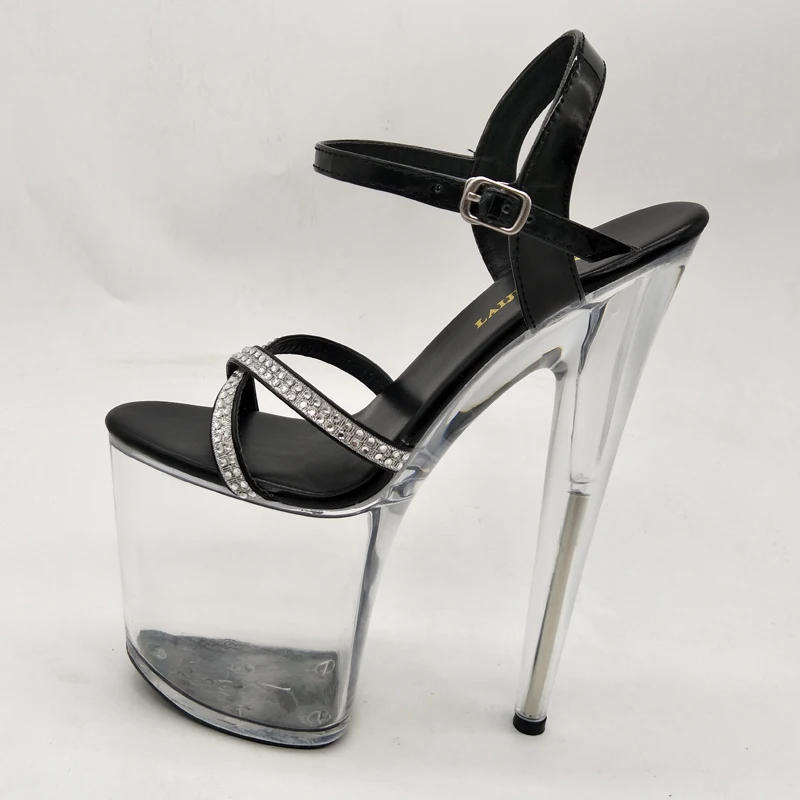 20CM/8inches PU Upper Sexy Exotic High Heel Platform Party Women Sandals Pole Dance Shoes LAIJIANJINXIA E118