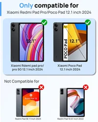 Clear Soft TPU Slim Lightweight Shockproof Back Cover Shell for 12.1 inch (TPU Protection Case)
