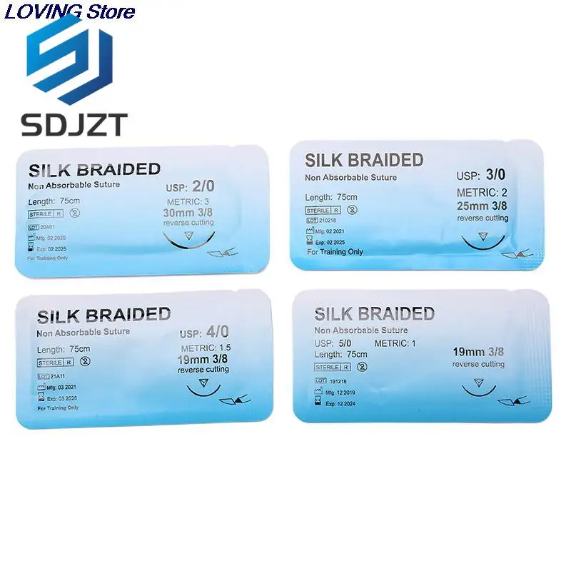 

2.0/3.0/4.0 Needle Suture Nylon Monofilament Non-injured Suture Medical Thread Suture For Medical Surgical Suture Tool