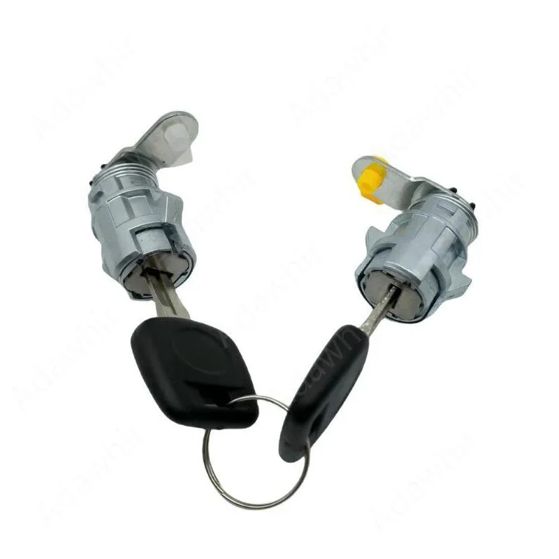 Door lock cylinder with 2 keys front suitable for Toyota