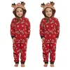 2025 Christmas Family Matching Rompers Adult Kid Baby Family Matching Outfits Pajamas Xmas Deer Family Look Matching Jumpsuits 2