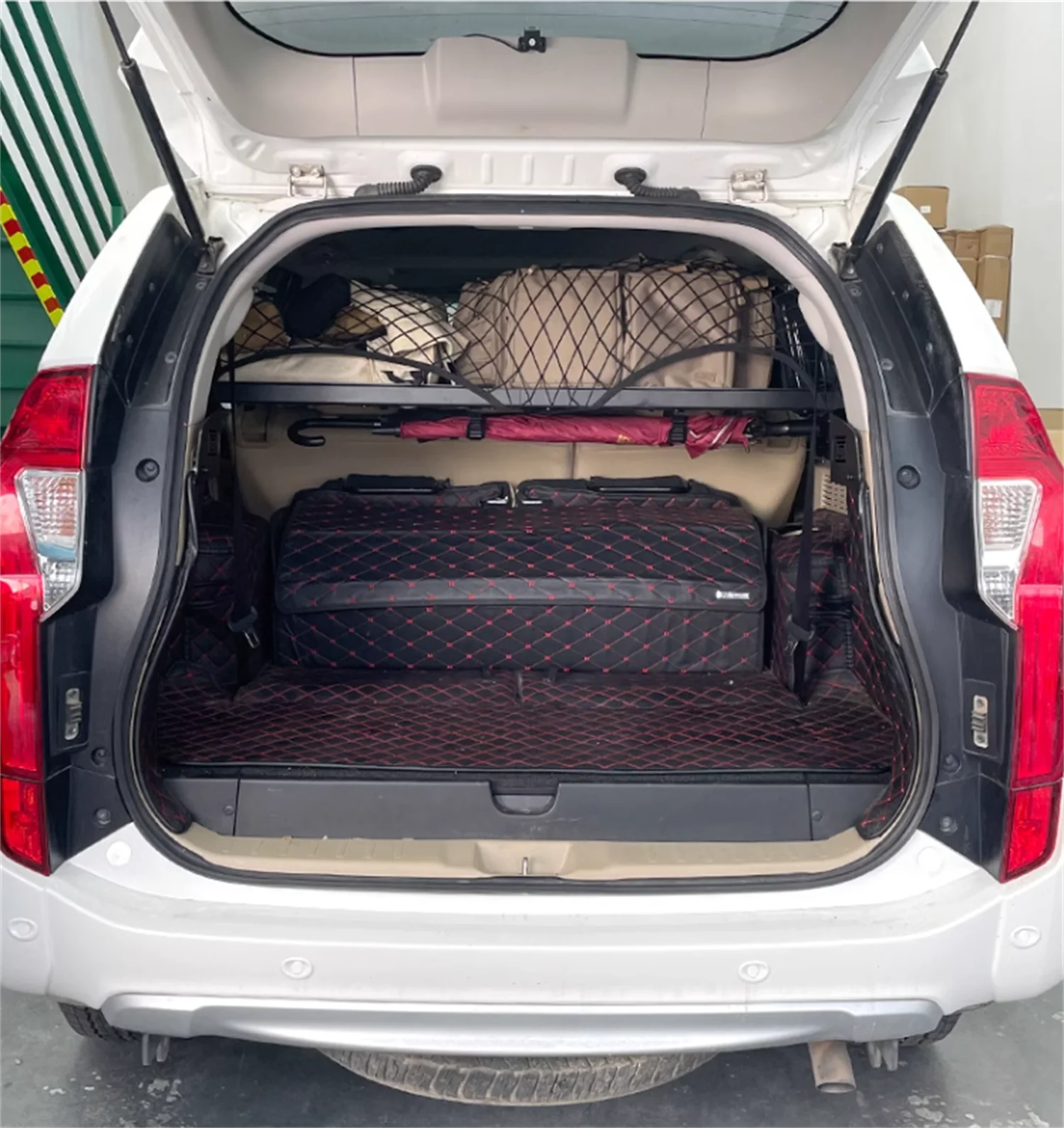 

for Mitsubishi Pajero/Montero/Shogun Sport 2016-2024 Car Rear Trunk Shelf Modular Storage Racks Molle Panels Luggage Organizer