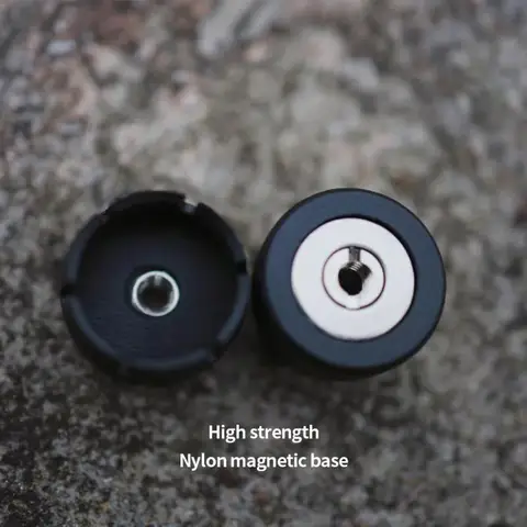 Black Walnut Magnetic Base Hand Polished For Goal Zero Small Lighthouse Tripod Outdoor Camping 1/4 Universal Tripod Torch