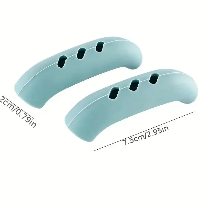 2pcs Silicone Heat Resistant Pot Holders, Non Slip Handle Sleeve, Pot Handle Covers, Reusable Pot Ear Clip For Frying Pan Steame