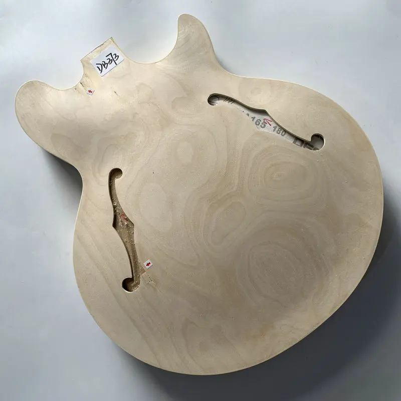 Db373 Originale Epi Jazz Basso Elettrico Guitr Corpo Semi Hollow Corpo Incompiuto Senza Vernici Per La Sostituzione Fai Da Te Autorizzato