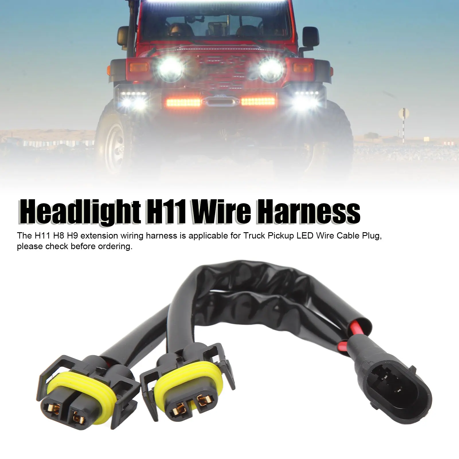 Adattatore Fari 9003 H4 2 Pezzi - Splitter Cablaggio Per LED Camion - Foto 12