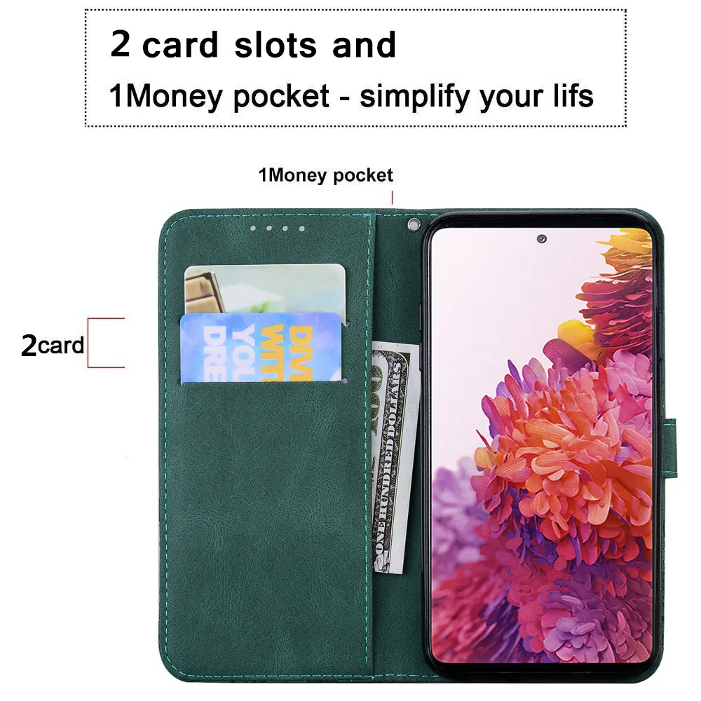 Sparkling Butterfly 3D Leather Flip Wallet Case