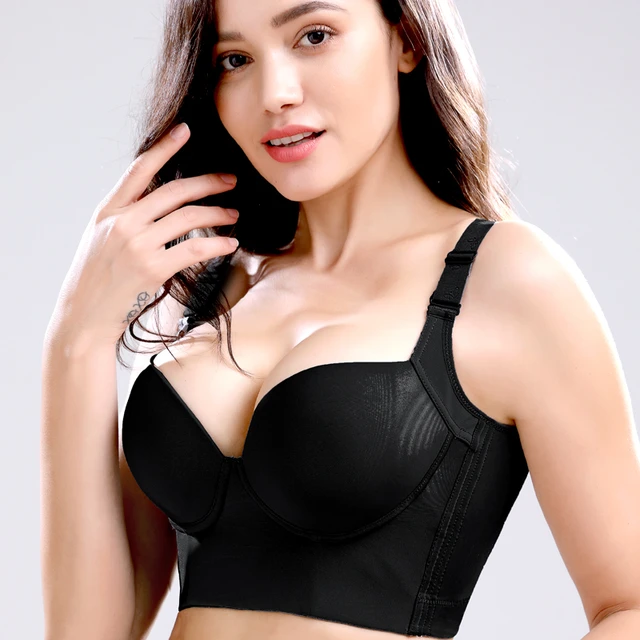 Deep Cup Bra Hides Back Fat Skin Tone Bra Womens Plus Size Bra No