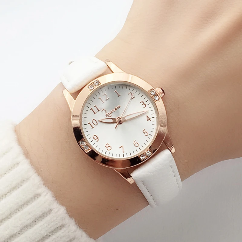 

Simple Women's Watches Leather Quartz Wristwatches Kids Children Watches Clocks Gift Reloj Para Mujer Часы Женские Наручные 여성시계