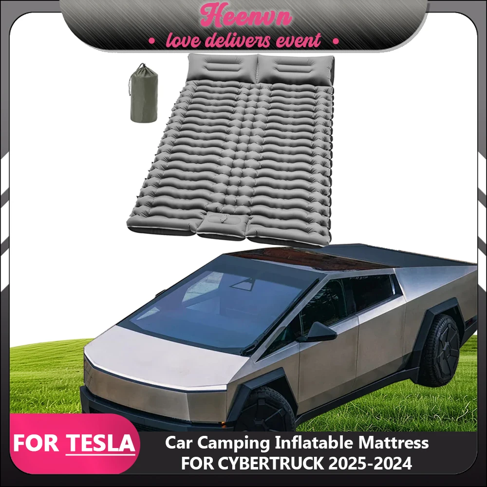 For Cybertruck Outdoor Inflatable Mat TPU Sleeping Mat Camping Tent Floor with Portable Storage Bag