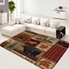 Bear Moose Wildlife Carpet for Living Room Decor Sofa Table Large Area Rugs Kitchen Hallway Balcony Rug Bedroom Entrance DoorMat 1
